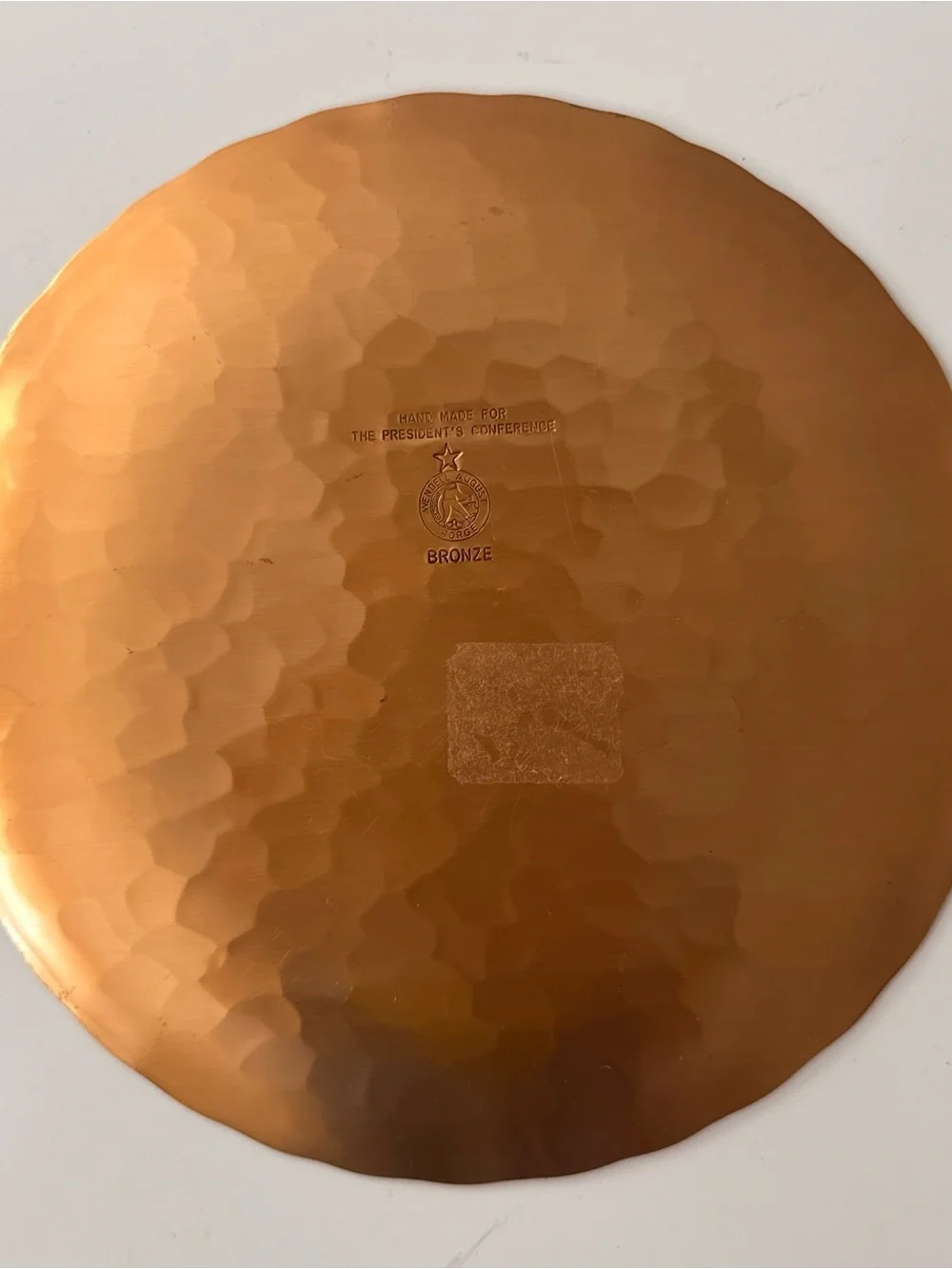 Bronze Plate Commemorative 1978 Bermuda Metropolitan President’s Conference